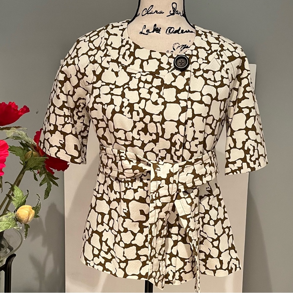 NWOT J Crew Collection RARE Vintage Vault Bronze/Gold/Cream Jacket, Sz S…